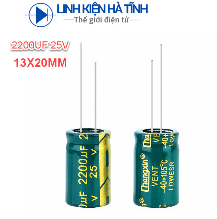 10 con tụ hóa 2200uf 25v 13x20mm loại tốt