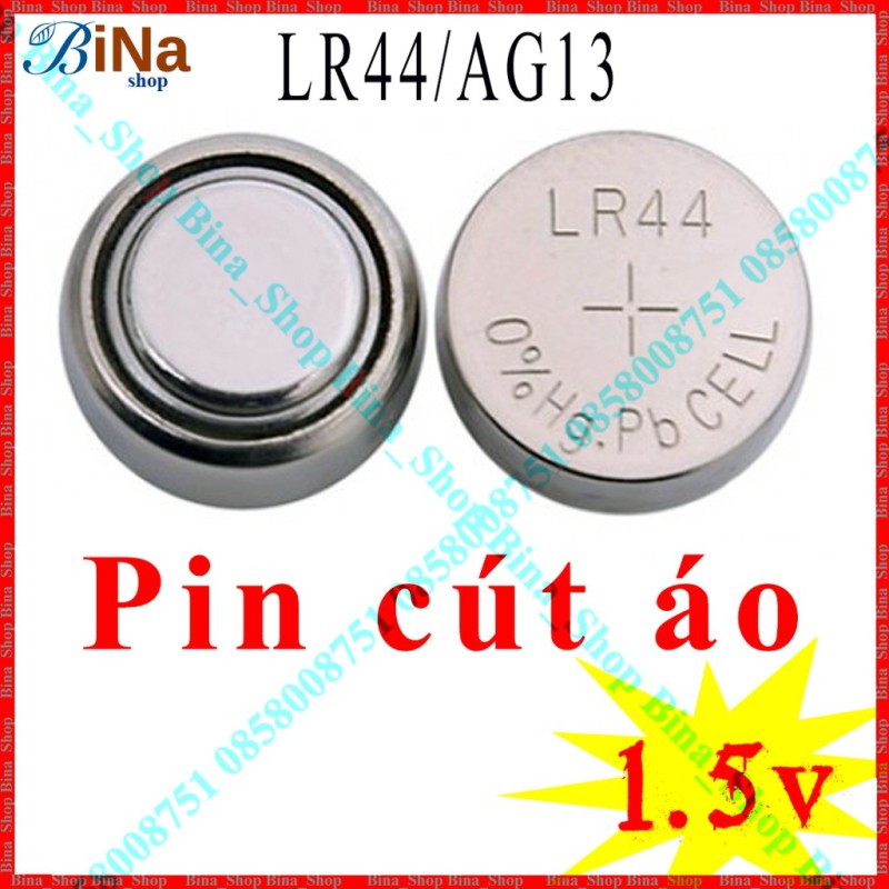 Bảng giá [10 viên] Pin cúc áo LR44 / AG13 / A76 2 viên / 10 viên (tự chọn)