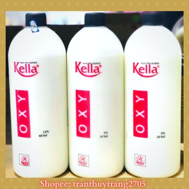 Oxy nhuộm tóc, trợ nhuộm kella chính hãng 1000ml
