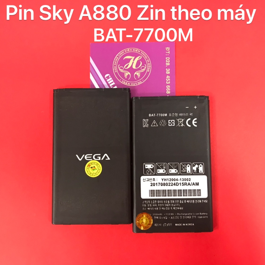 [HCM]Pin sky A880 zin theo máy - BAT-7700M