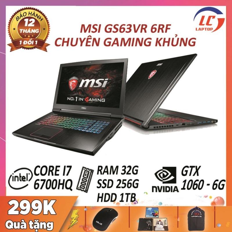Bảng giá Laptop game MSI GS63VR 6RF Stealth Pro core i7-6700HQ - card rời Nvidia GTX 1060- 6G, màn 15.6 FullHD IPS mỏng nhẹ, laptop game Phong Vũ