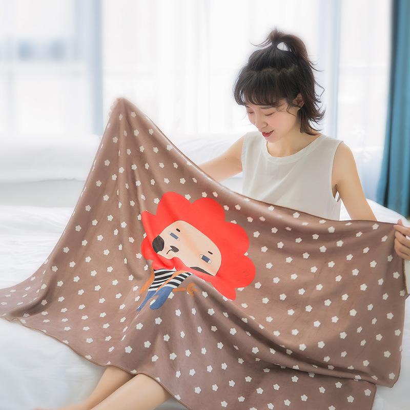 Nhà Cao Cấp Khăn Tắm 100% Cotton Hút Nước Không Rụng Lông Nhật Hàn Đáng Yêu Hoạt Hình Hoa In Cá Tính Mẫu Nữ Khăn Tắm Cỡ Lớn