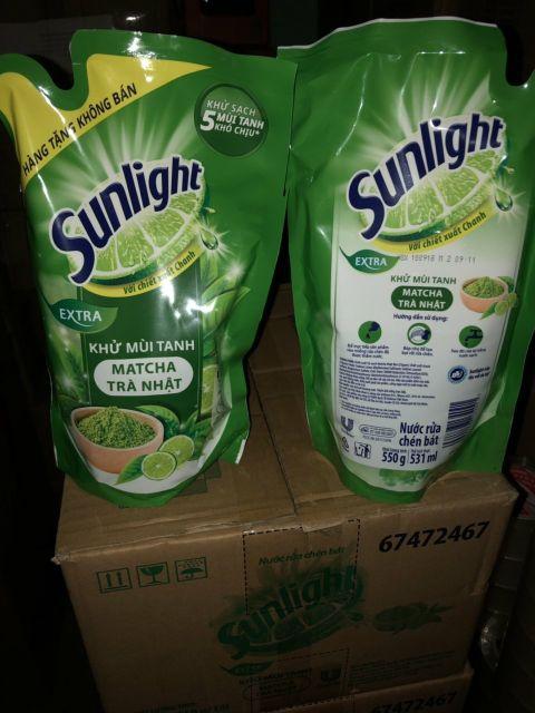 Nước rửa chén Sunligt Macha trà xanh 550g