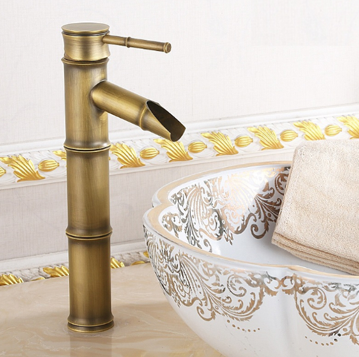 Vòi Lavabo cao giả cổ nóng lạnh MS8