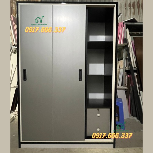 Tủ quần áo 3 cánh cửa lùa giá rẻ