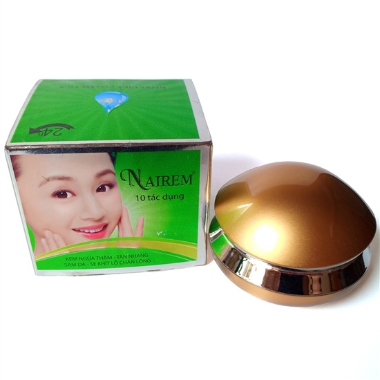 Kem ngừa thâm Tàn nhang Sạm da Se khít lỗ chân lông Nairem 25g (Xanh)