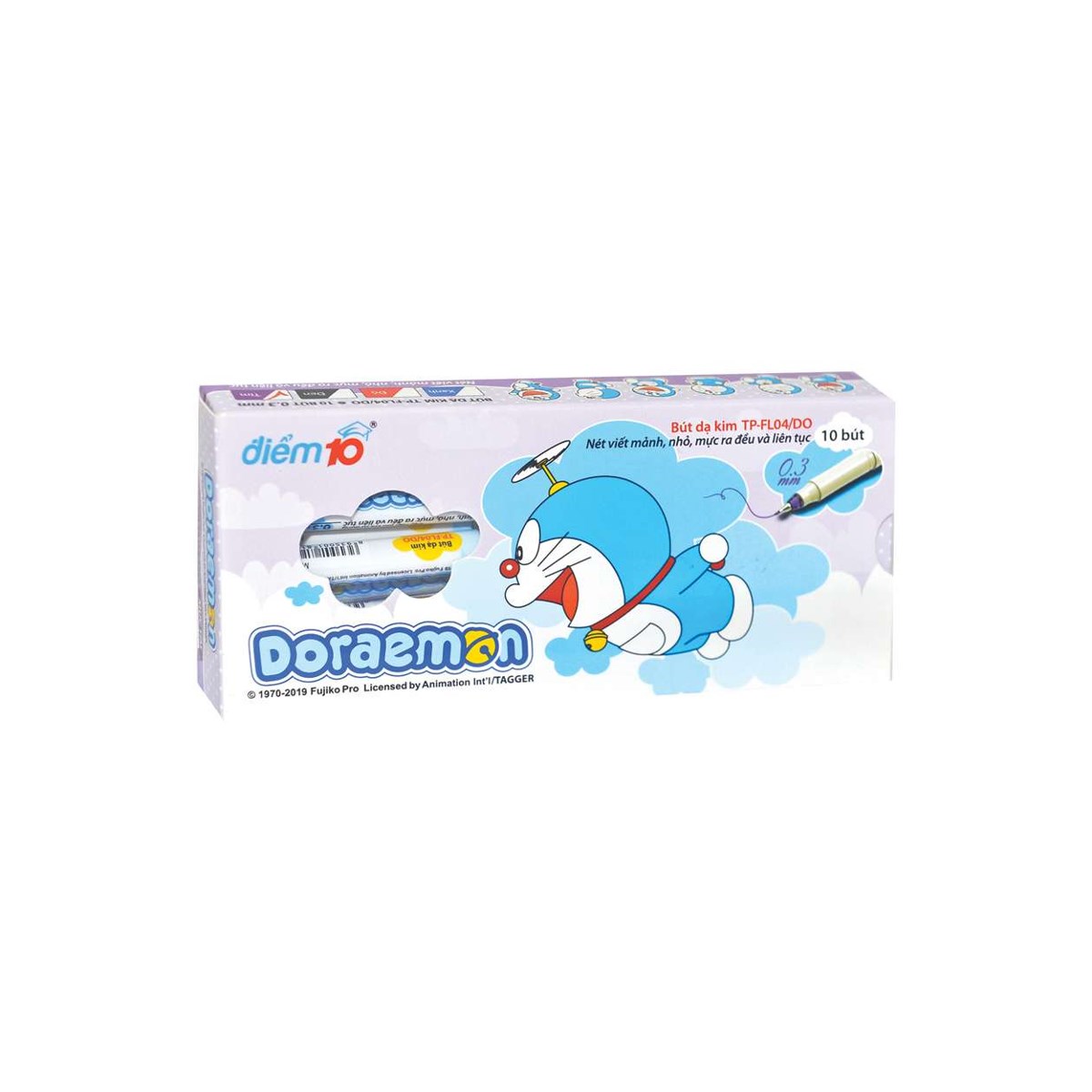 Bút Lông Kim Thiên Long - Doraemon FL-04/DO Mực Tím