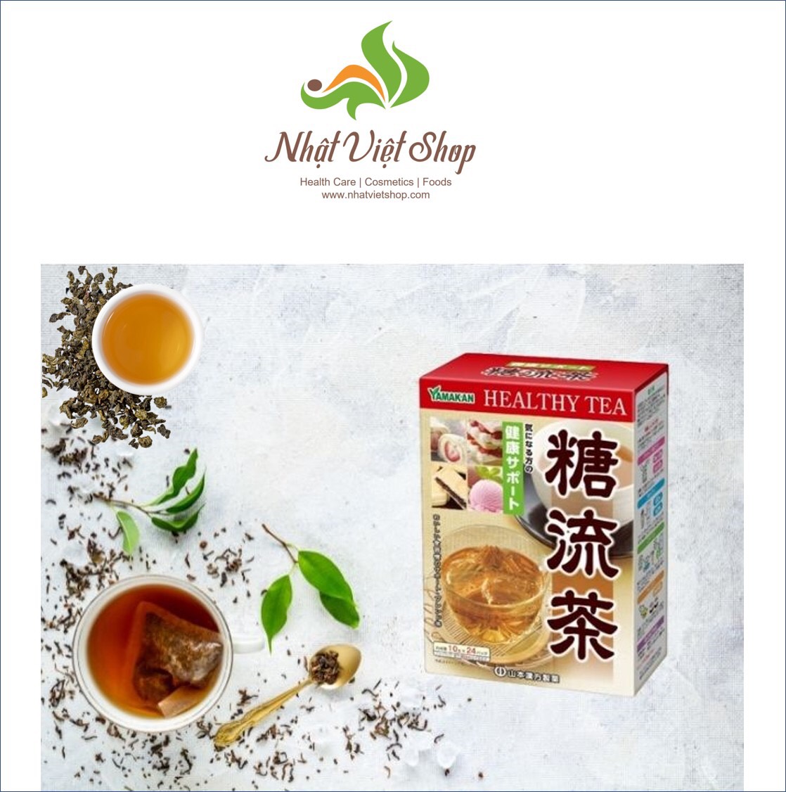 TPCN - Trà Giảm Hấp Thu Đường Yamakan Nhật Bản (10g x 24 gói)