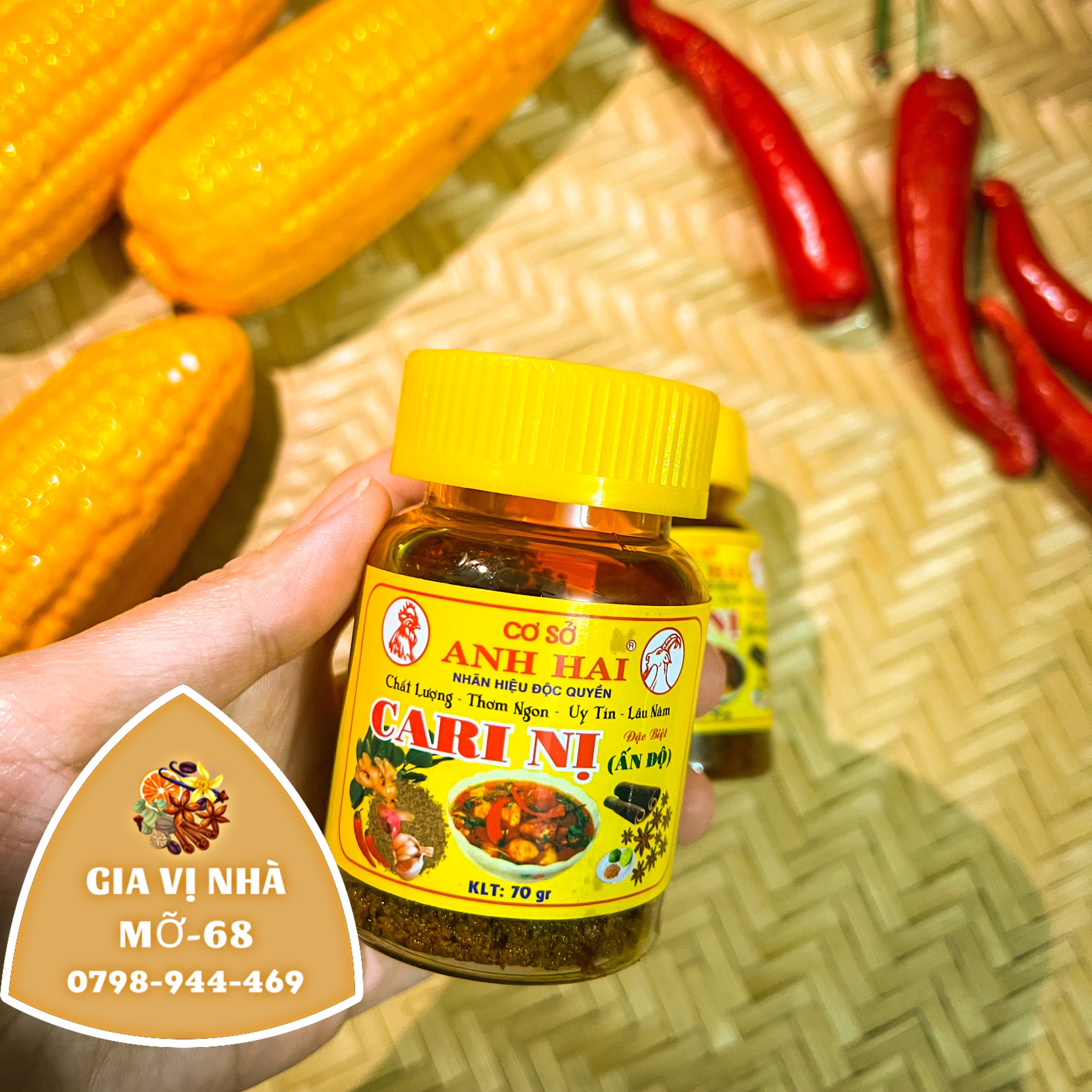Sốt cà ri nị hiệu anh hai - hủ 70gr