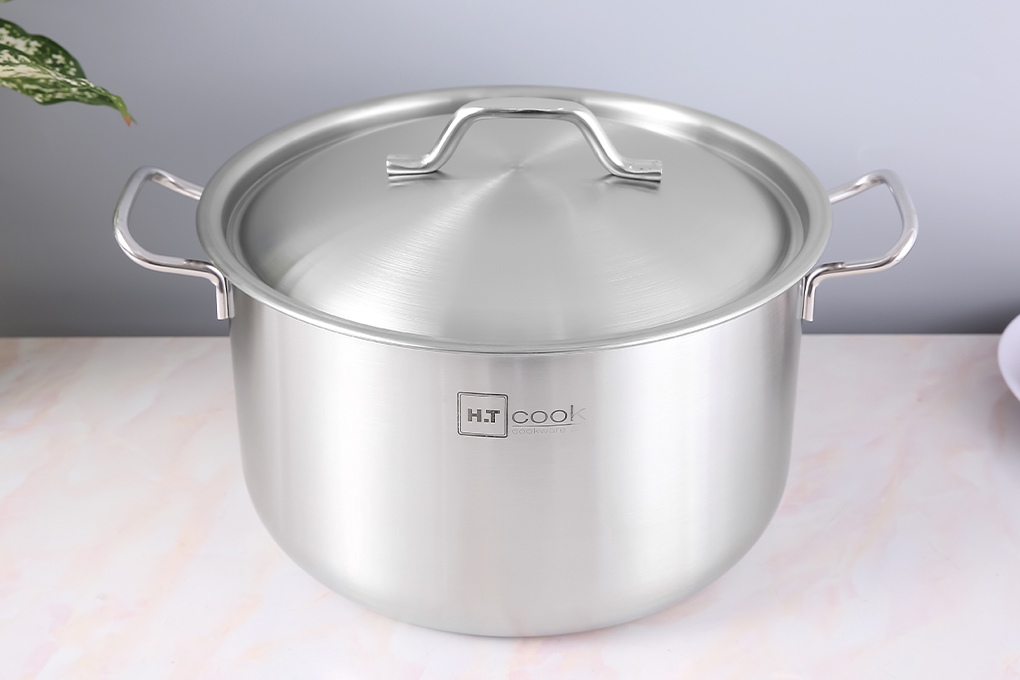 Nồi luộc gà cao cấp Fivestar H.T cook 1 đáy inox 430 , dùng được mọi bếp ( 26cm / 28cm / 30cm / 32cm )