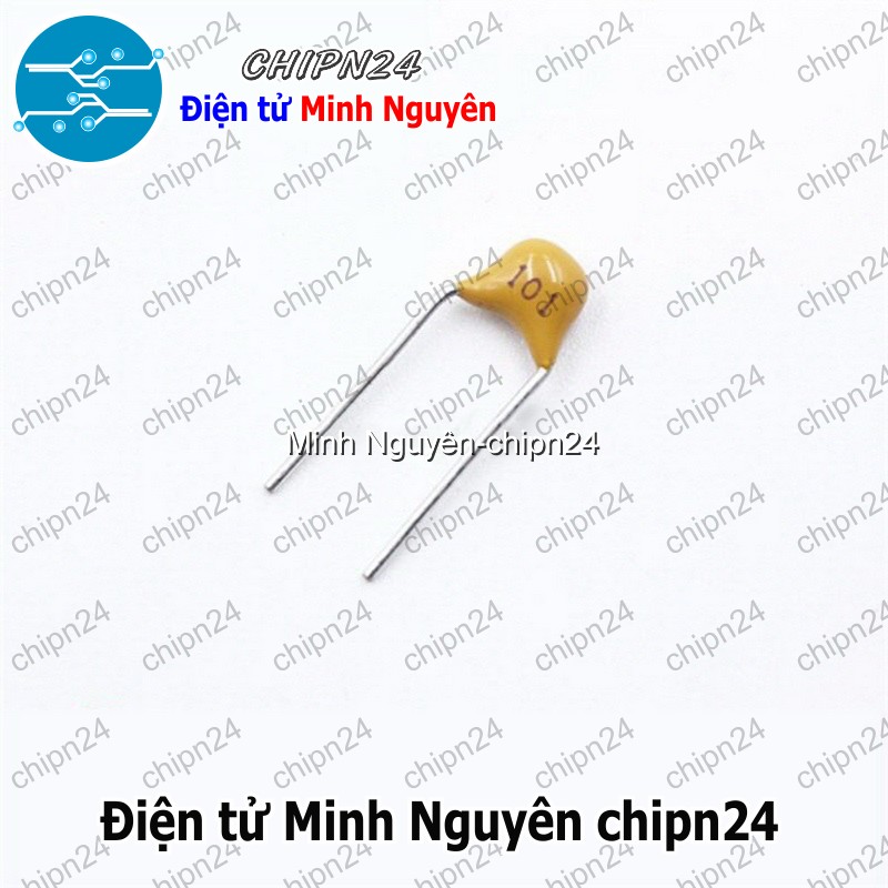 [25 con] (K255) Tụ Tantalum Cắm 101 50V DIP (100pF) - HH003048