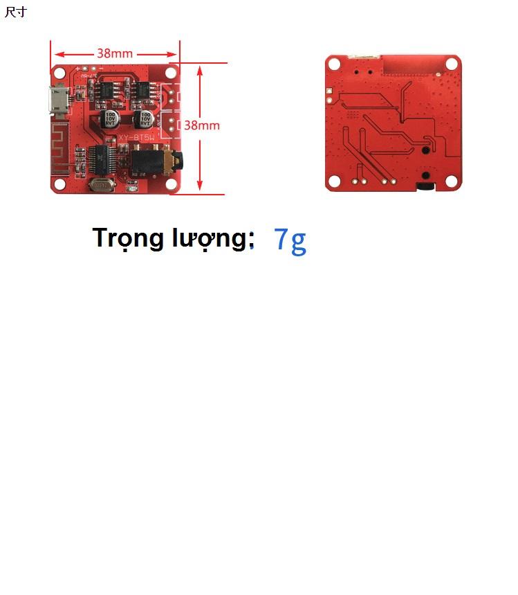 Mạch Bluetooth có khuếch đại 4.3 (5w x2)