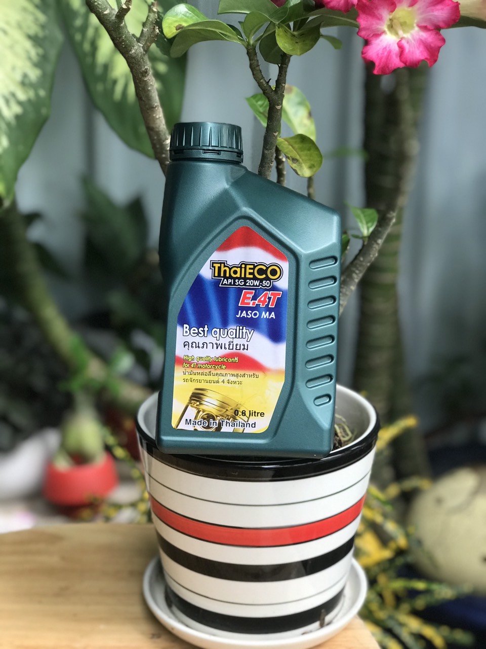 [HCM]nhớt xe số nhập khẩu thái lan thương hiệu ThaiEco 20w50 bình 08 lít phù hợp xe chạy đường xa xe chở nặngxe hao nhớtxe nóng máyxào máy.