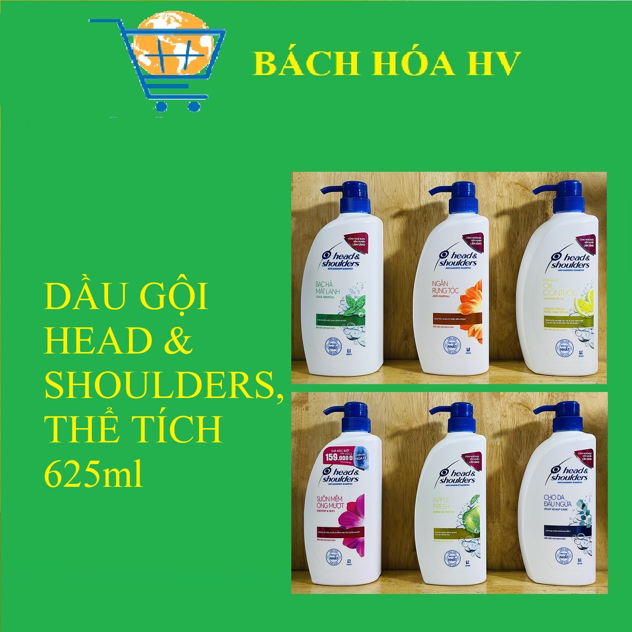Dầu gội Head & Shoulders 625ml - BACH HOA HV