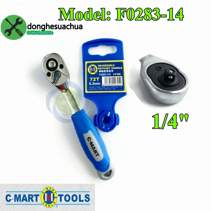 Cần siết tự động 1/4 c-mart f0283-14 loại 72 răng