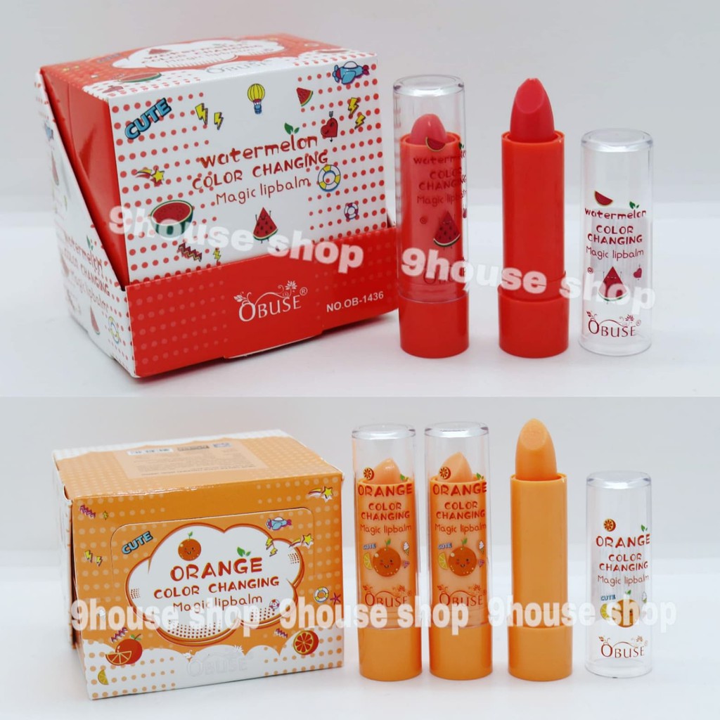 01 Son Dưỡng Môi Đổi Màu OBUSE Magic Lipbalm Thailand