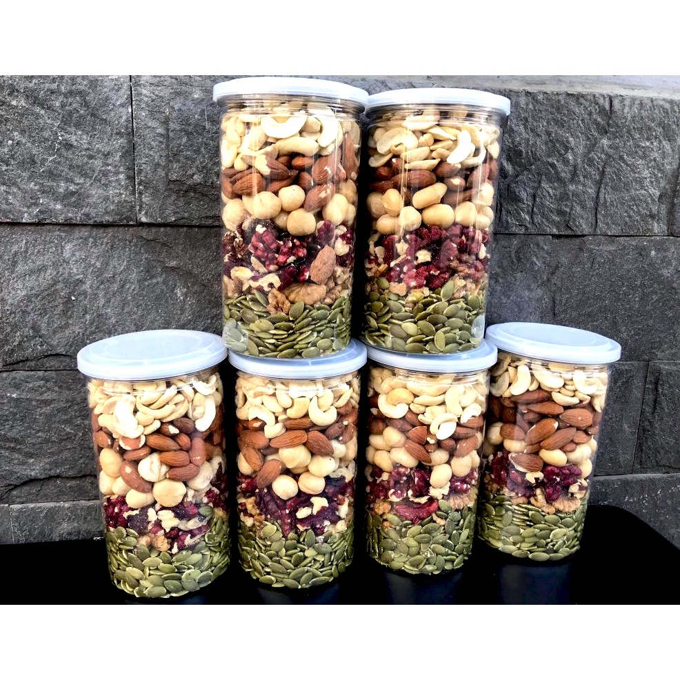 Mix 5 Loại Hạt dinh dưỡng (macca, óc chó đỏ, hạt điều, hạt bí, hạnh nhân)
