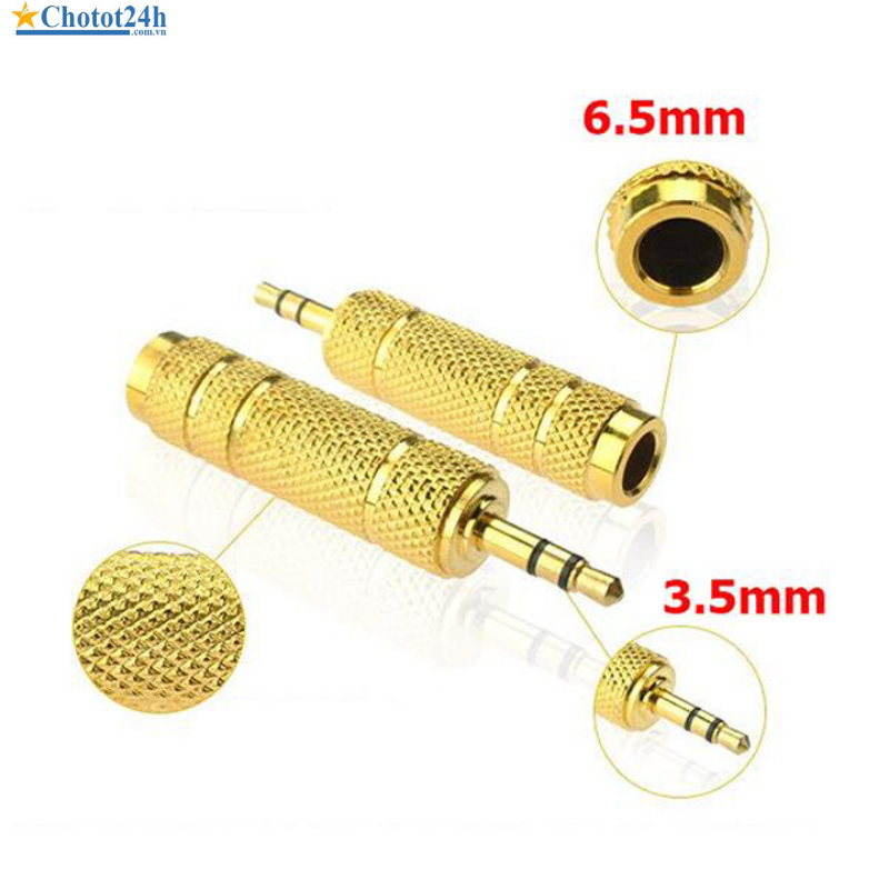 Jack chuyển đổi Âm thanh từ 6.5mm ra 3.5mm SUNHA
