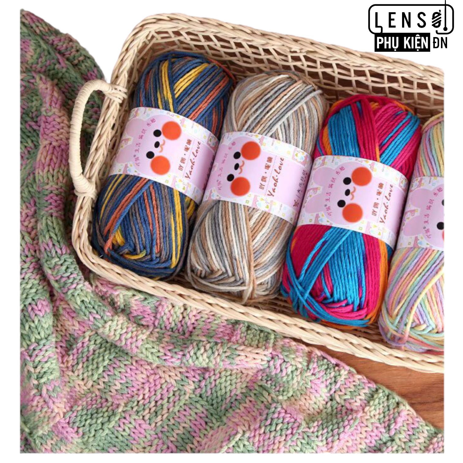 Len loang Yaoh Love mềm, mịn, nhẹ, ấm 100gr - Len sợi phụ kiện Đà Nẵng