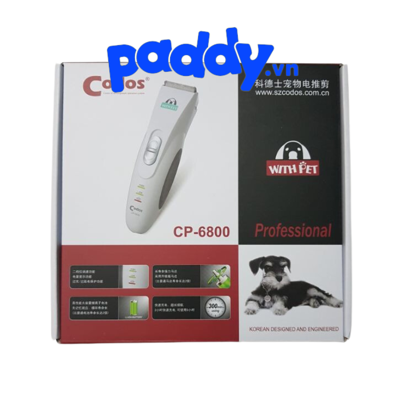 Tông Đơ Cắt Tỉa Lông Chó Mèo Sạc Điện CODOS CP-6800