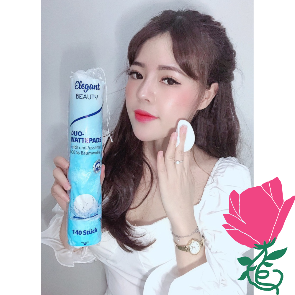 Bông tẩy trang Elegant Beauty - Đức 140 Miếng