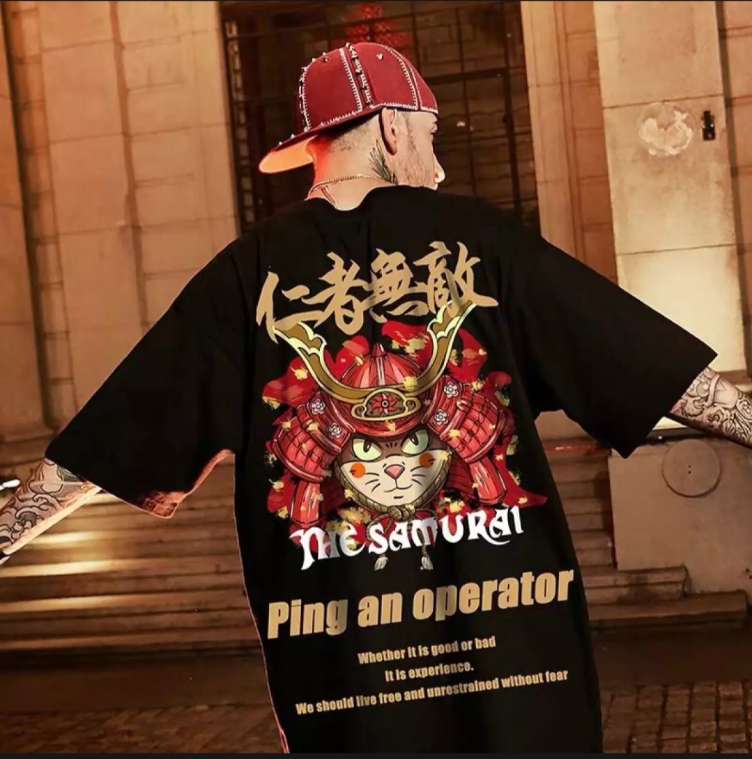 [HCM]Áo Thun Nam Nữ Form Rộng In Hình THE SAMURAI độc đẹp Vải Dày Mịn Thiết Kế Thời Trang Đường May Sắc Sảo