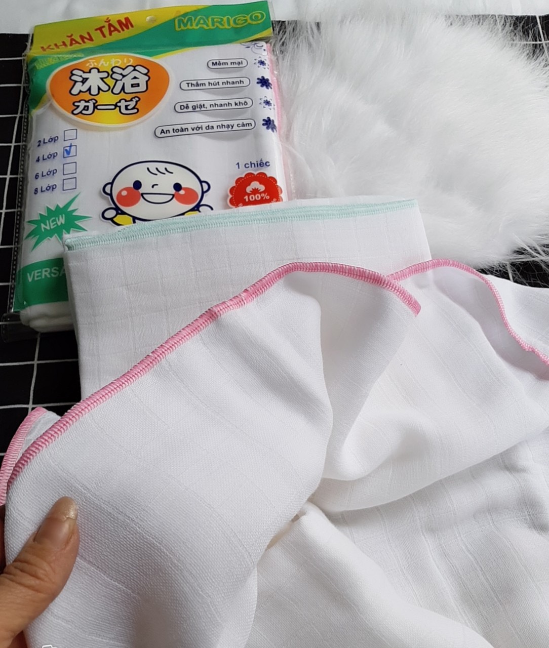 KHĂN SỮA/ KHĂN TẮM MARIGO KHÁNG KHUẨN