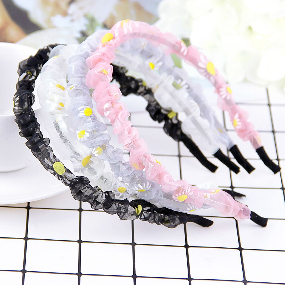 [HCM]Băng đô Scrunchies hoa cúc siêu dễ thương