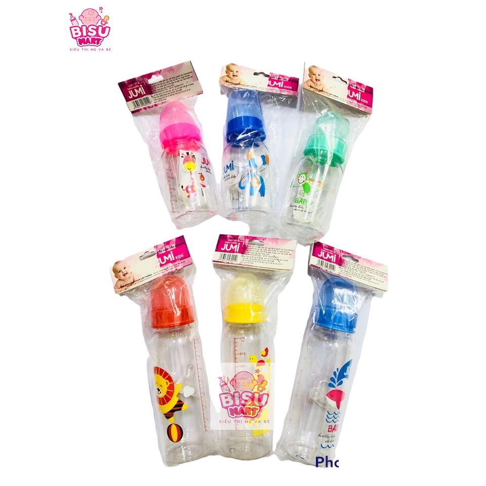 Bình sữa cổ hẹp YUMI 120ml - 240ml (trơn)