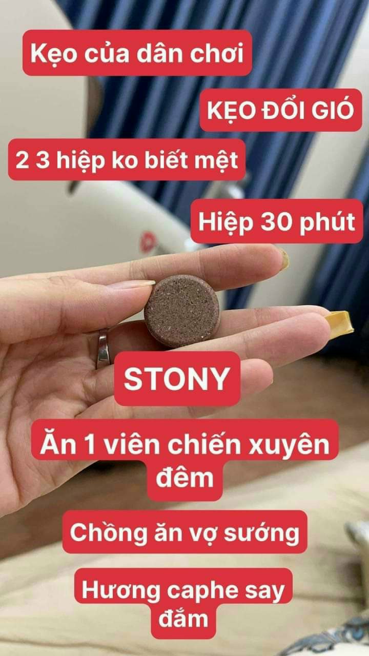 [CHE TÊN SP ] 1 VIÊN-KẸO ĐỔI GIÓ STONY CHÍNH HÃNG