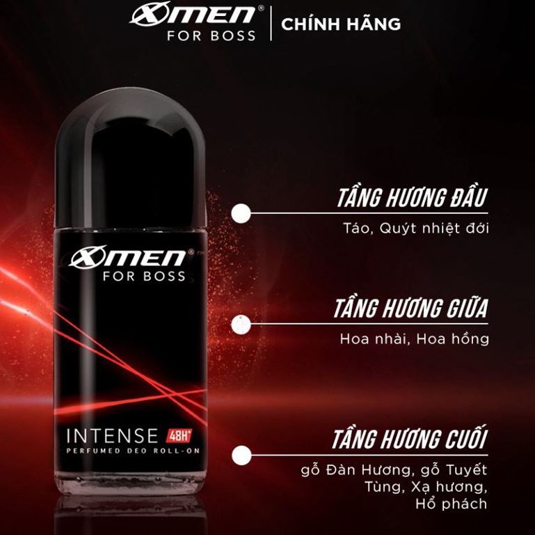 LĂN KHỬ MÙI XMEN FOR BOSS INTENSE 50ML