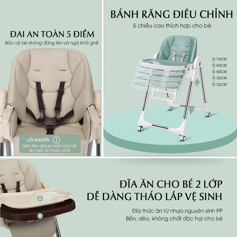 Ghế ăn dặm cao cấp BestBaby GA002