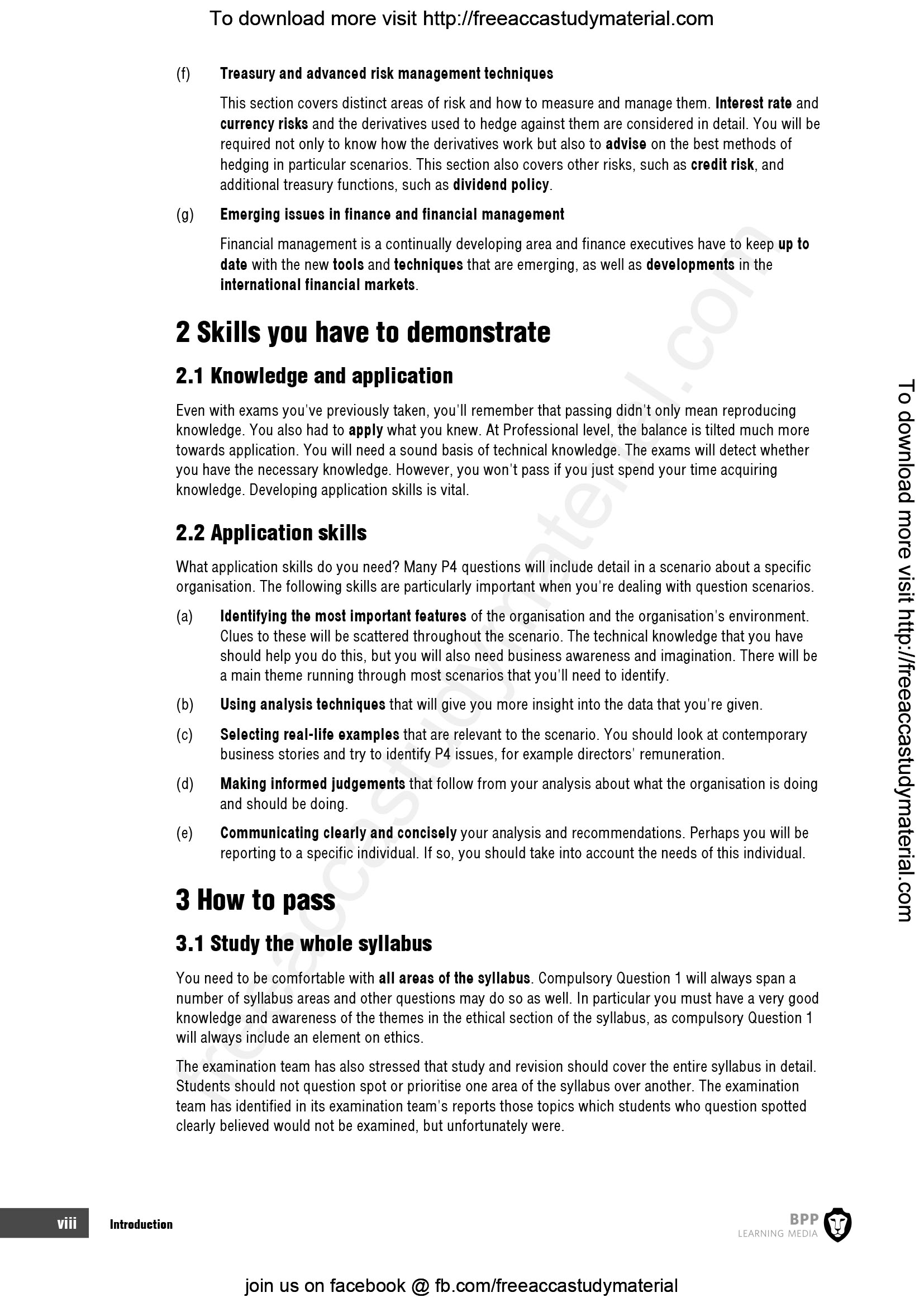 ACCA P4 Advanced Financial Management Study Text