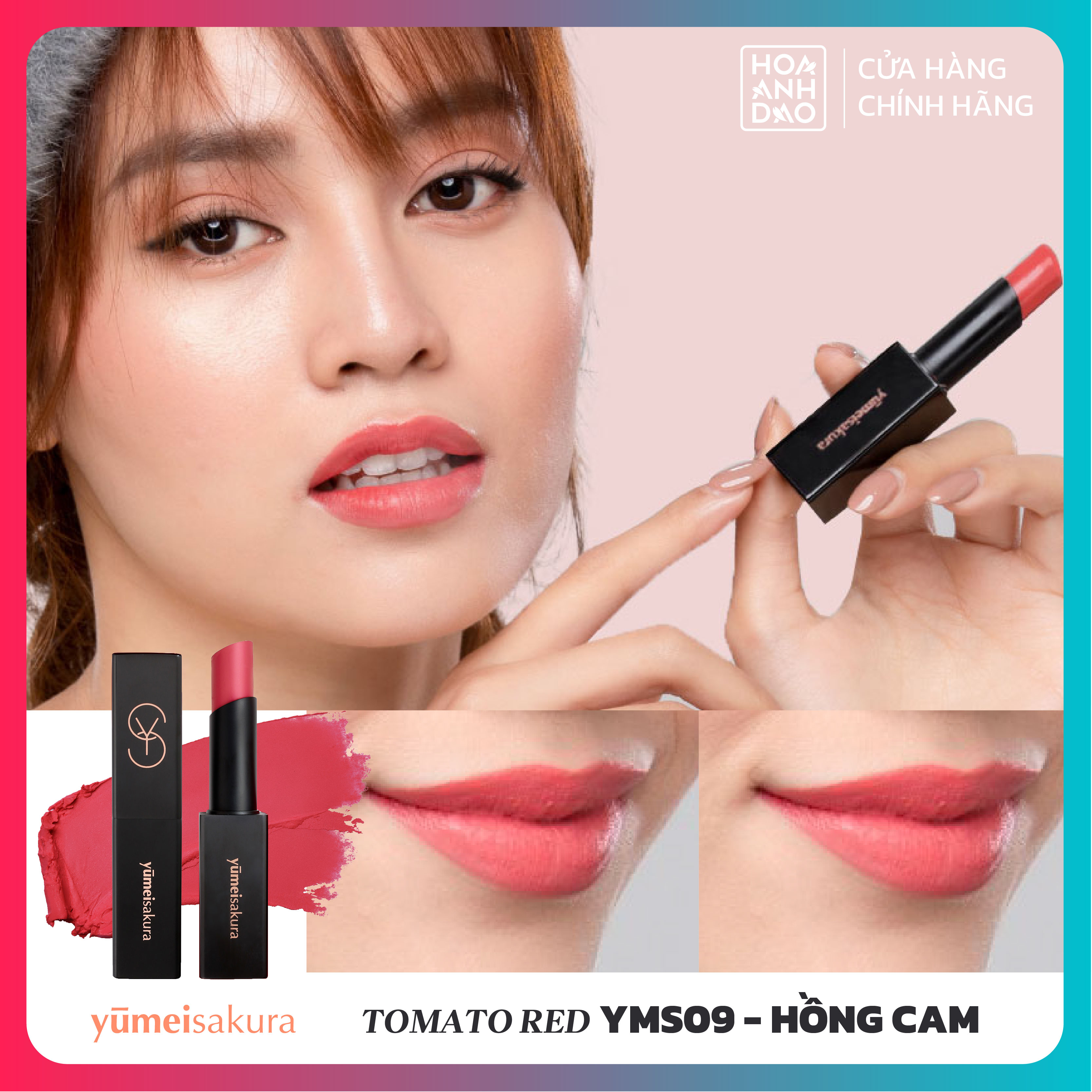 Son Thỏi Lì Yumeisakura - Hồng Cam - YMS09