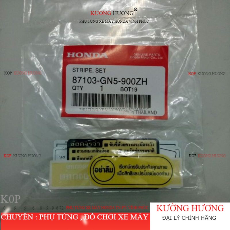 Tem thông số cho xe dream thái