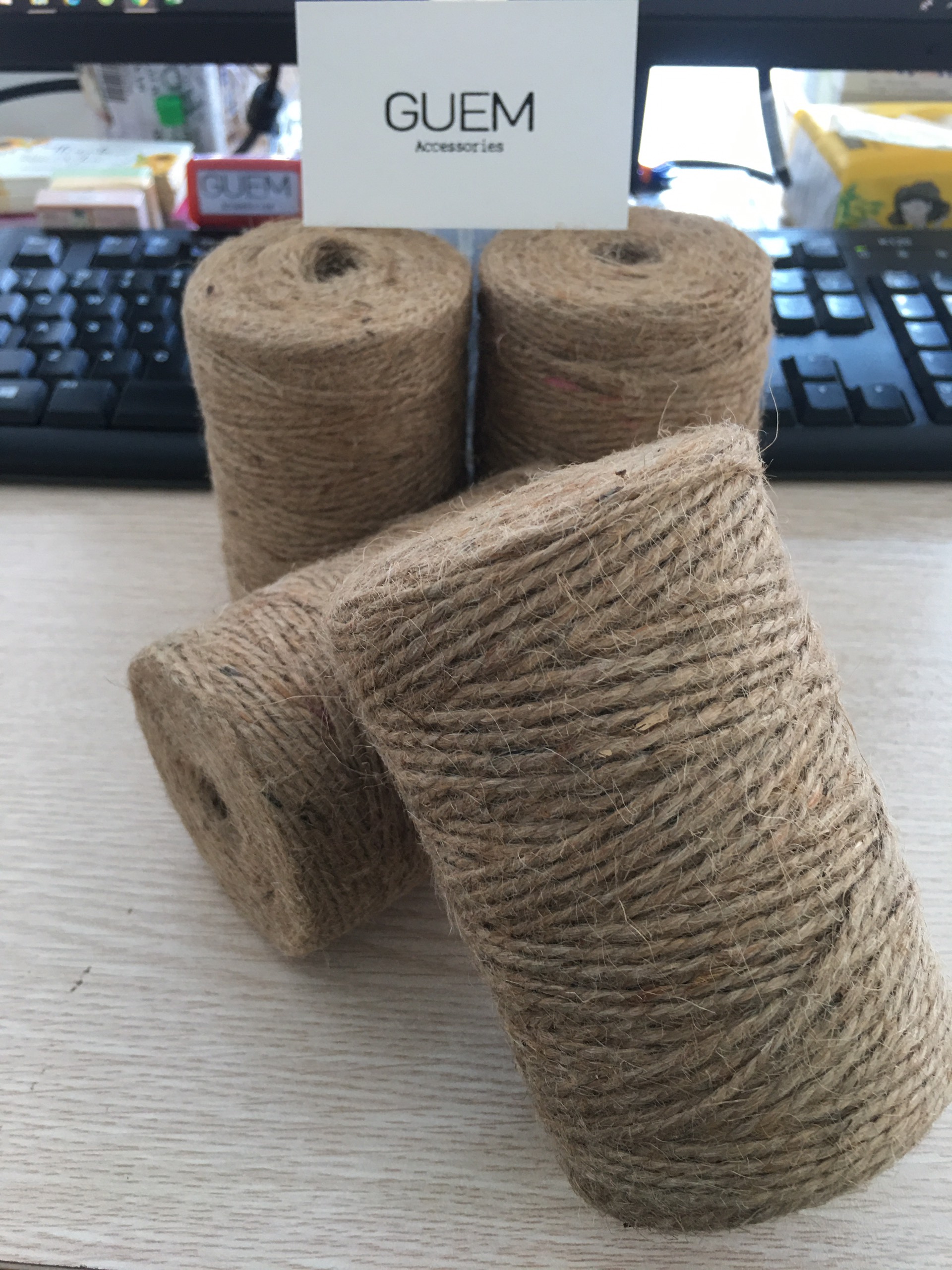 Cuộn dây thừng trang trí làm đồ handmade, túi giấy