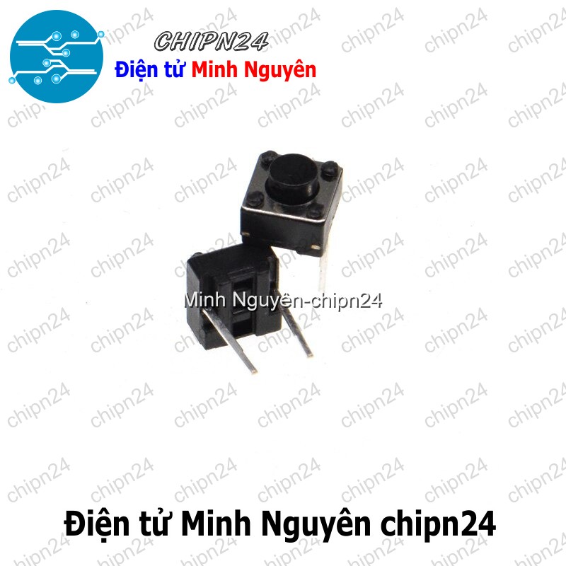 (F65) Nút nhấn 2 chân vuông cong 6x6 (6*6*5/6/7/8/9/10/12/13/4.3/15/17) - [Chọn Loại] - HHH.00453