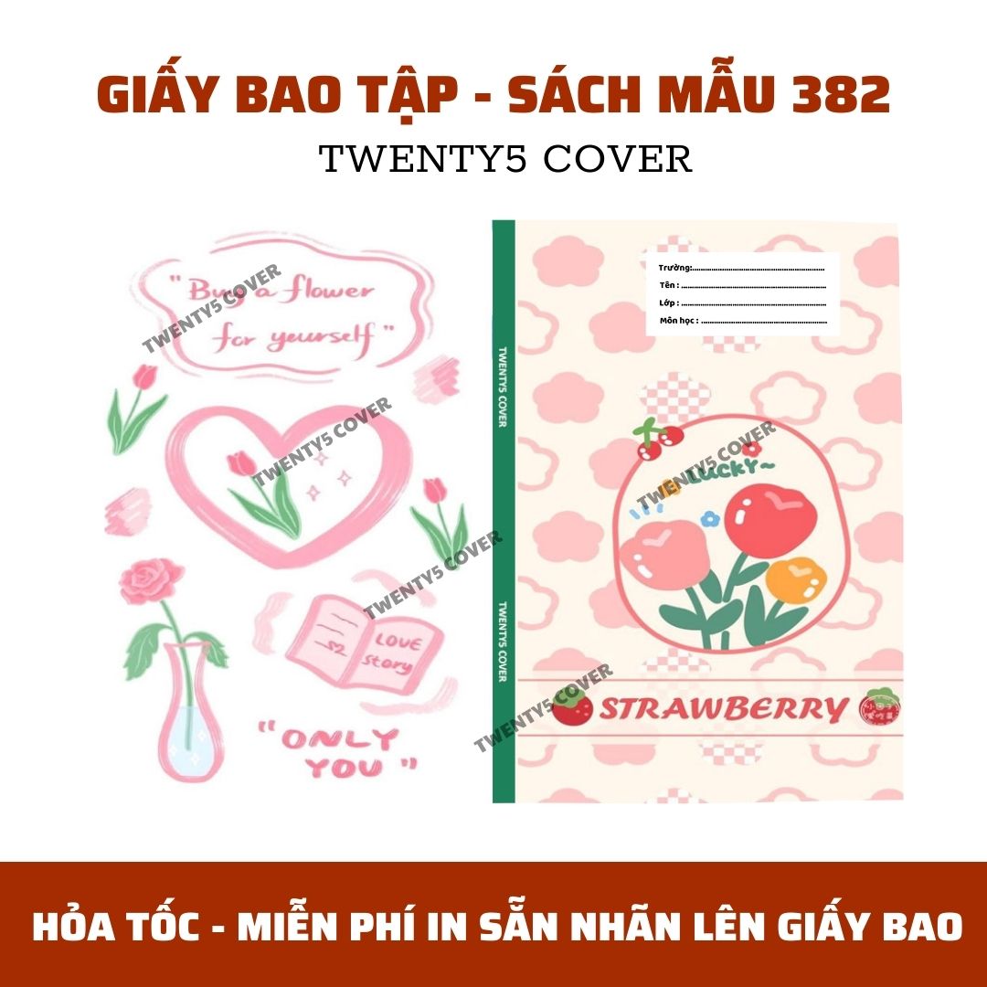 GIẤY BAO TẬP - SGK MẪU 380 - 389 [ MIỄN PHÍ IN NHÃN BASIC TRÊN GIẤY BAO - CHẤT GIẤY DÀY BÓNG ]