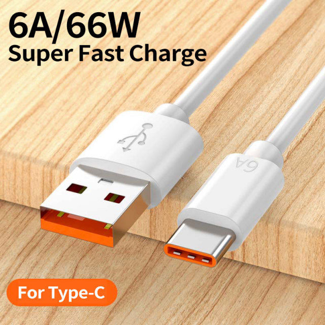 Cáp sạc nhanh 66w 6a type-c cho huawei xiaomi