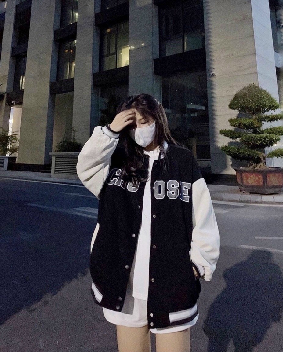 Áo Khoác Nhung Bomber Nam Nữ CHOOSE Thời Trang