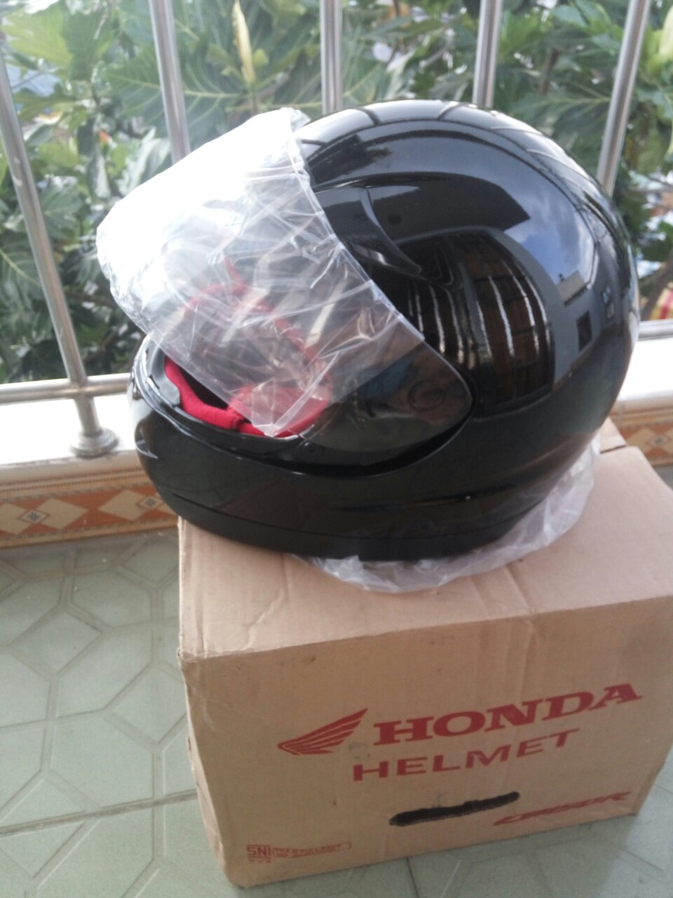 [HCM]Nón bảo hiểm Honda Fullface ( Đen bóng)