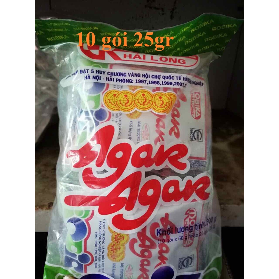Rau câu bột Agar Hải Long bọc 500gram
