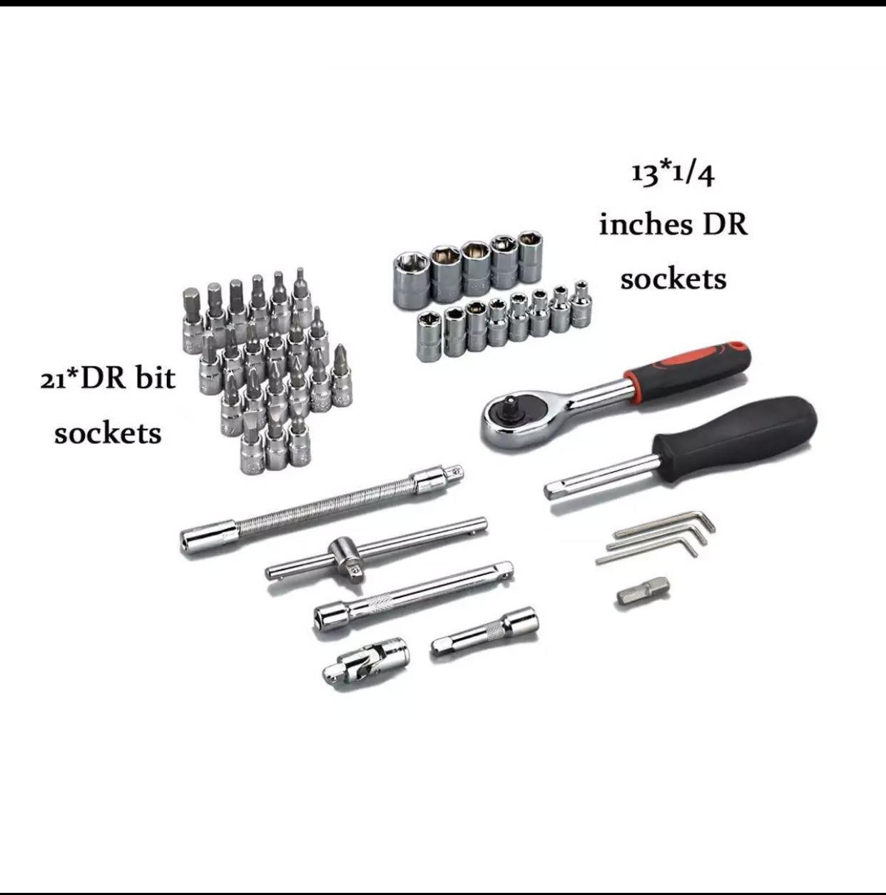 Bộ dụng cụ 46 chi tiết,  mở bu lông ốc vít