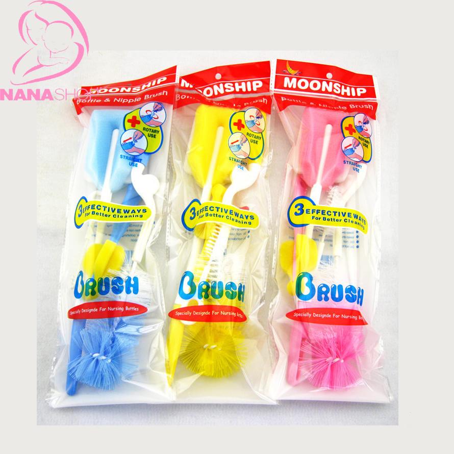 Bộ cọ bình 4 chi tiết xoay 360 độ MoonShip