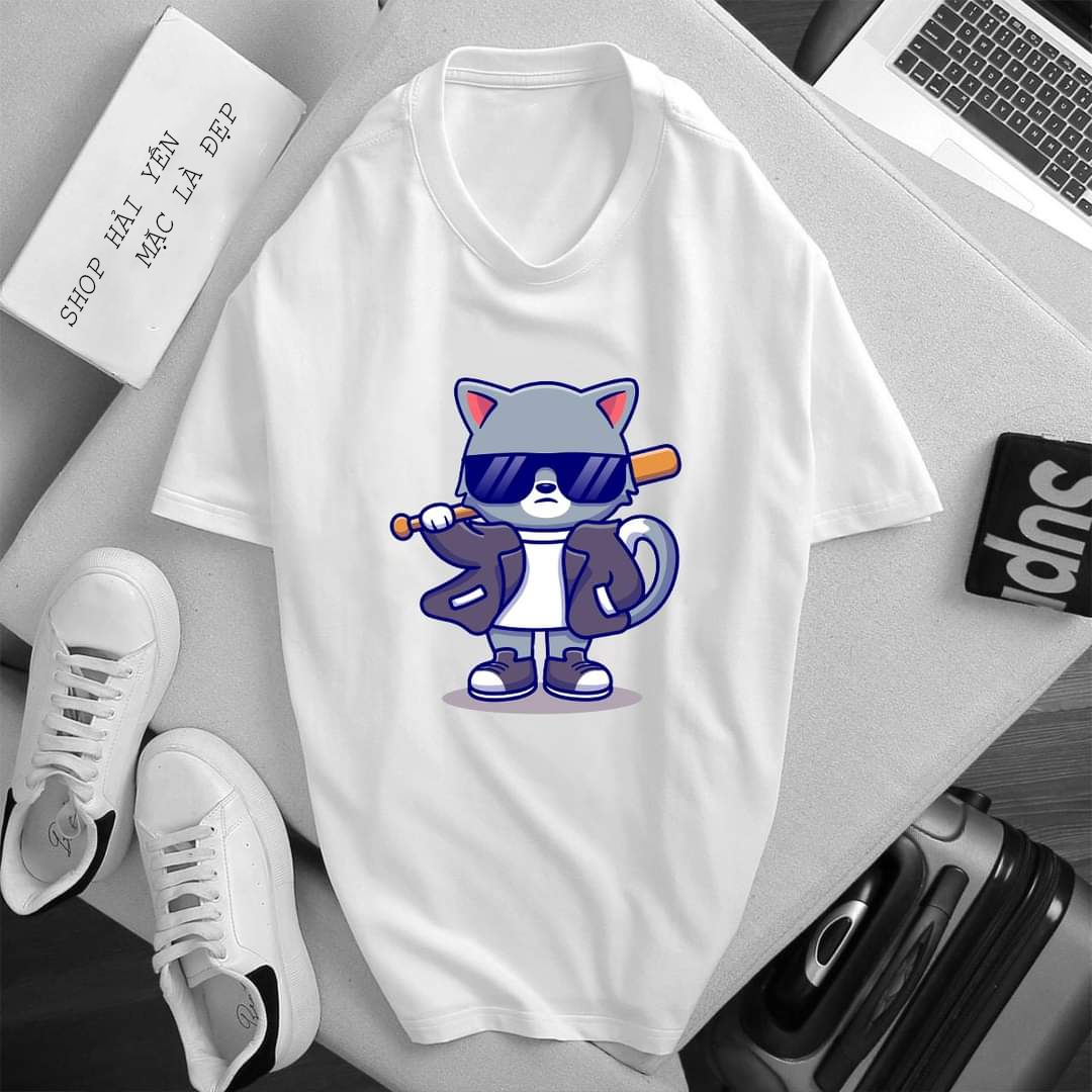 ÁO TRẮNG, ĐEN IN HÌNG CỰC NGẦU