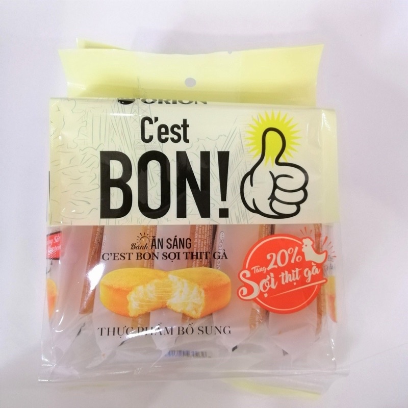 Bánh ăn sáng Cest Bon Orion thịt gà 85g (5 gói x 17g)