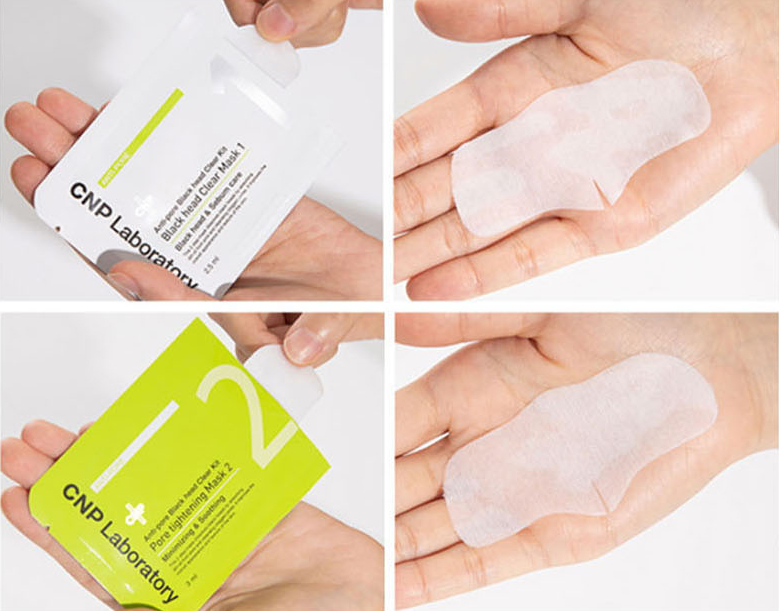 Set 10 miếng Mặt nạ lột mụn đầu đen và se khít lỗ chân lông CNP LABORATORY Anti Pore Blackhead Clear Kit làm sạch nhẹ nhàng, không đau rát