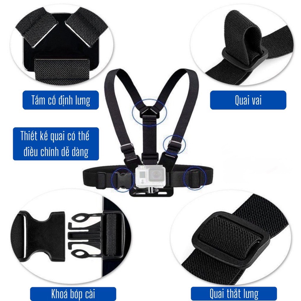 Dây đeo ngực cho điện thoại làm camera hành trình