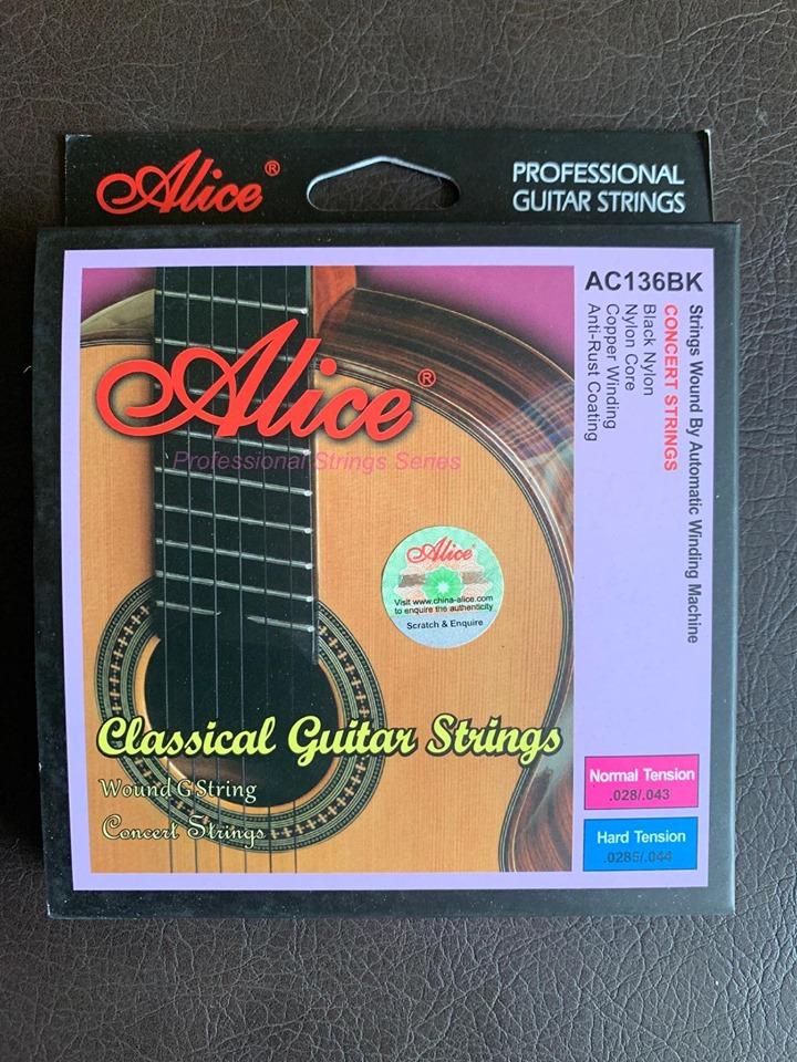 Dây guitar Classic Alice AC 136BK (cỡ 28-43)