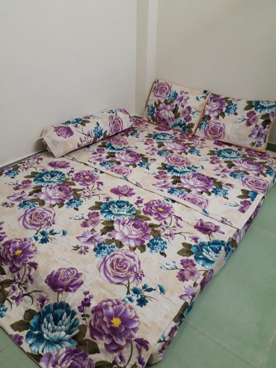 bộ chăn drap 5 món - drap giường
